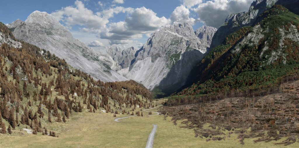 Ogled razstave Na vroči strani Alp