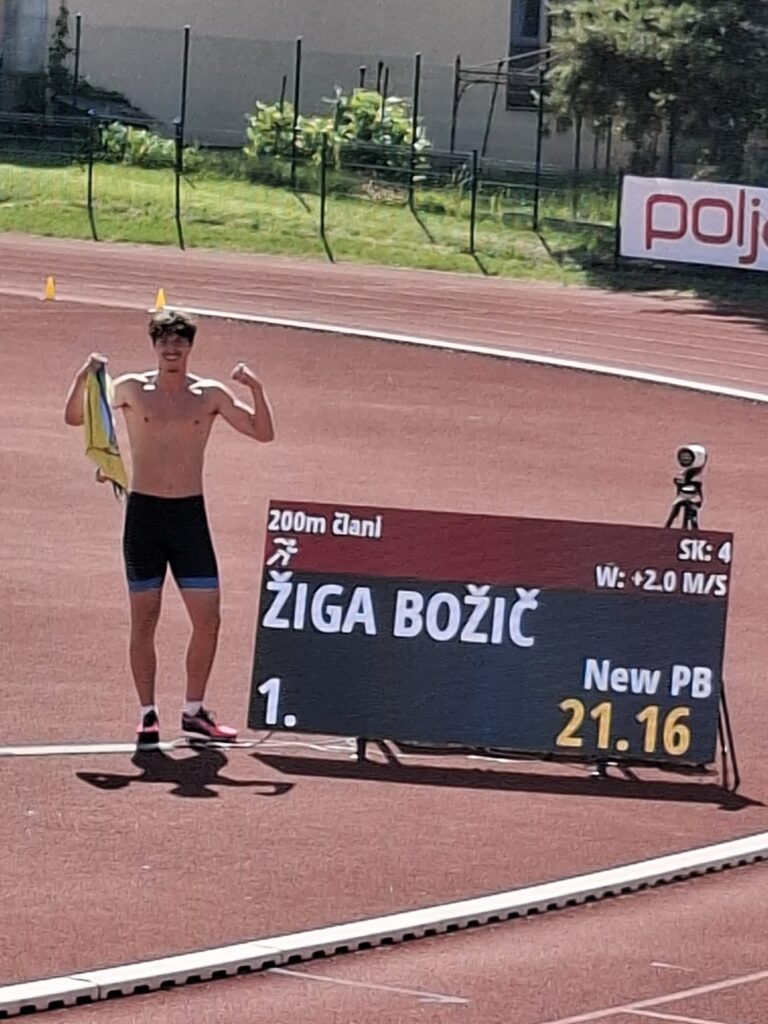 Žiga Božič pritekel vstopnico za svetovno mladinsko prvenstvo na 200 m
